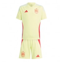 Španielsko Vonkajší Detský futbalový dres ME 2024 Krátky Rukáv (+ trenírky)